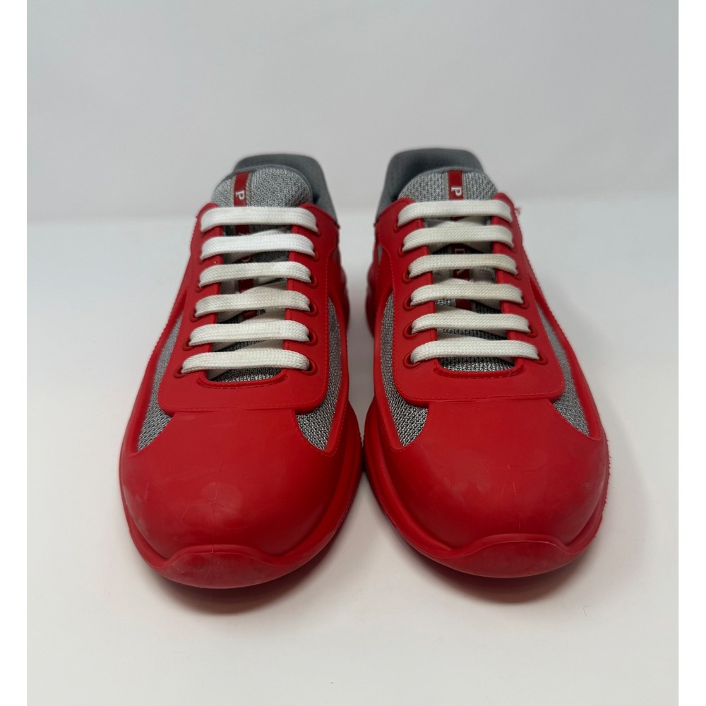 Prada Americas Cup Rubber Sneaker Red Size 8 US 7 Prada - Picture 2 of 8